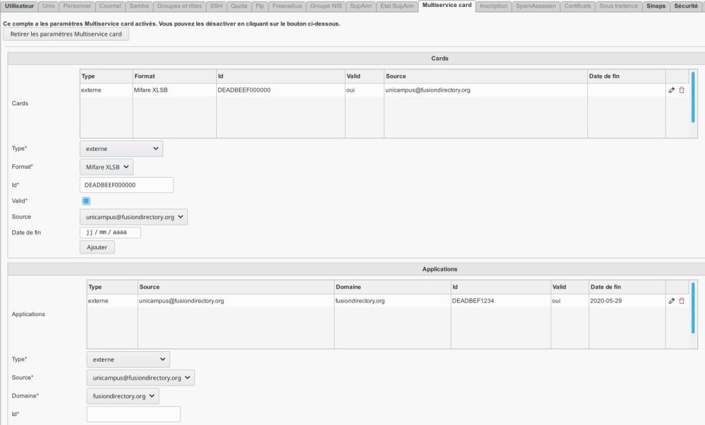 Carte multi service supann 2018